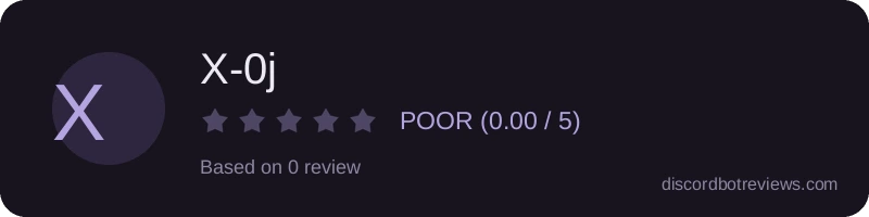 Rating banner for X-0j