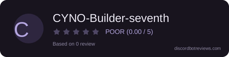 Rating widget preview for CYNO-Builder-seventh
