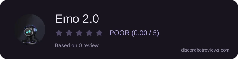 Rating widget preview for Emo 2.0