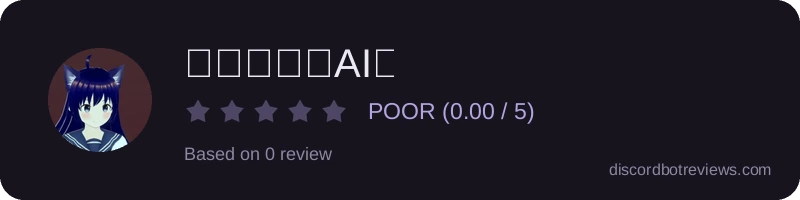 Rating widget preview for 青根琴美（AI）