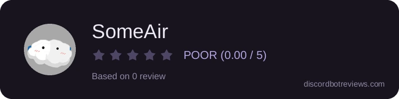 Rating widget preview for SomeAir