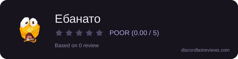 Rating widget preview for Ебанато