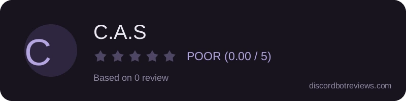 Rating widget preview for C.A.S