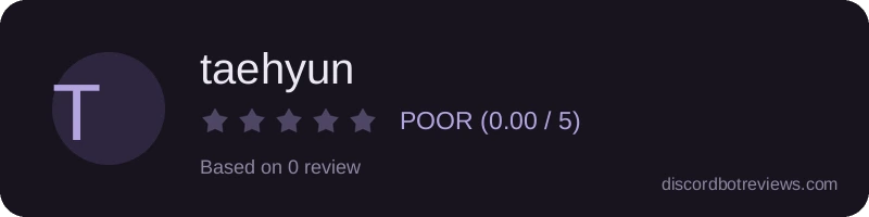 Rating widget preview for taehyun