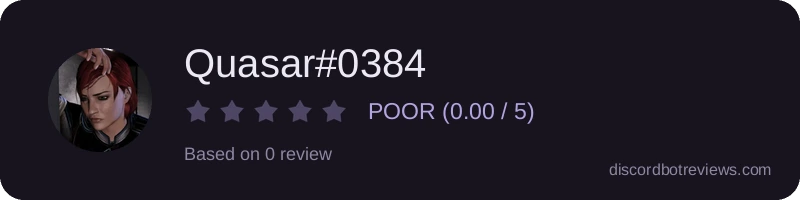 Rating widget preview for Quasar#0384