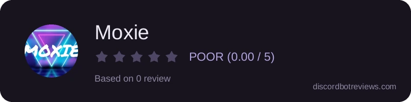 Rating widget preview for Moxie