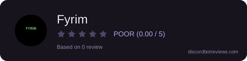 Rating widget preview for Fyrim