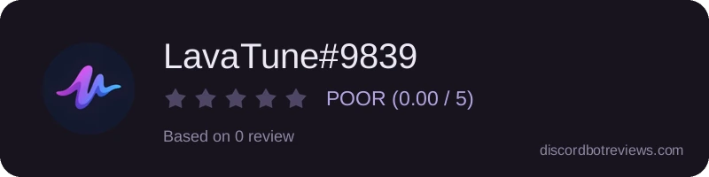 Rating widget preview for LavaTune#9839