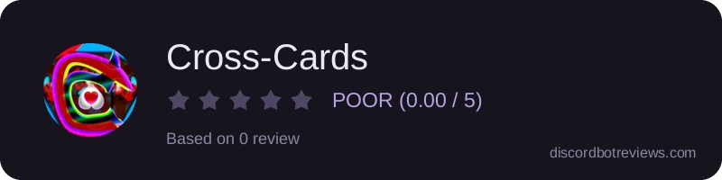 Rating widget preview for Cross-Cards