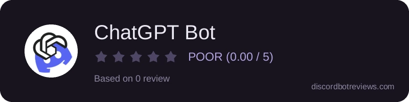 Rating widget preview for ChatGPT Bot