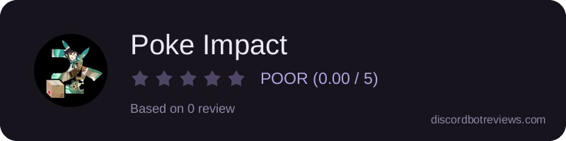 Rating widget preview for Poke Impact