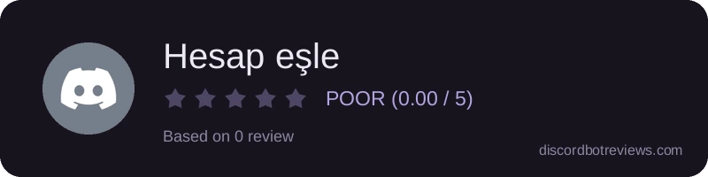 Rating widget preview for Hesap eşle
