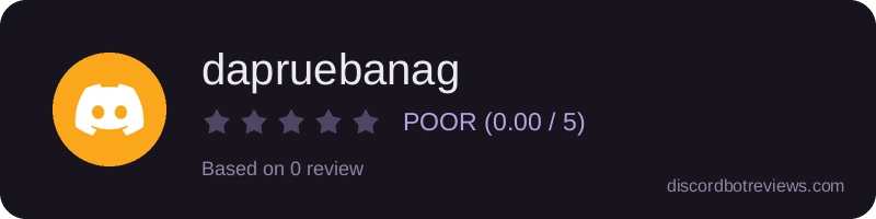 Rating widget preview for dapruebanag