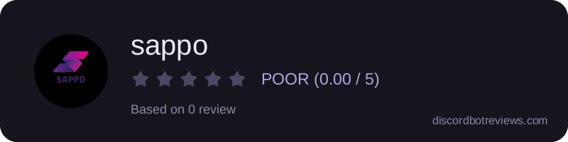 Rating widget preview for sappo