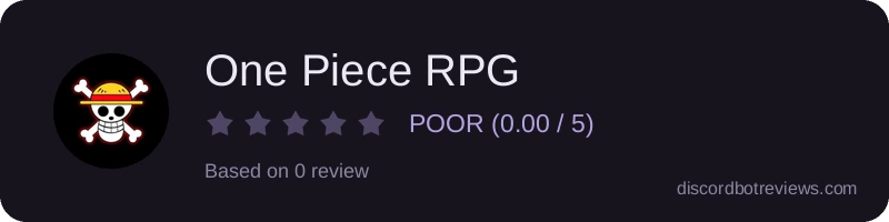 Rating widget preview for One Piece RPG
