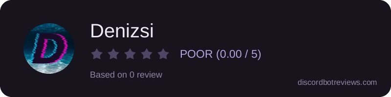Rating widget preview for Denizsi