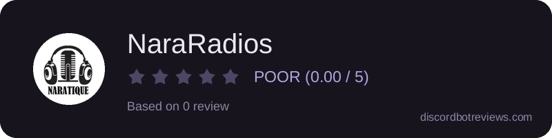 Rating widget preview for NaraRadios