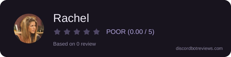 Rating widget preview for Rachel