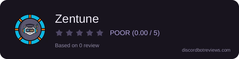 Rating widget preview for Zentune