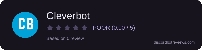 Rating banner for Cleverbot