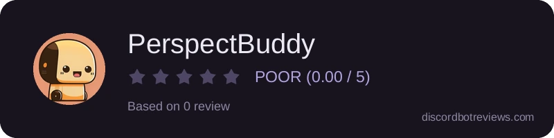 Rating widget preview for PerspectBuddy