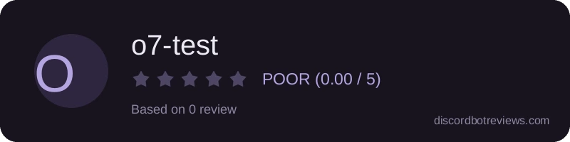 Rating widget preview for o7-test