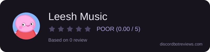 Rating widget preview for Leesh Music
