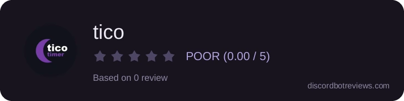 Rating widget preview for tico