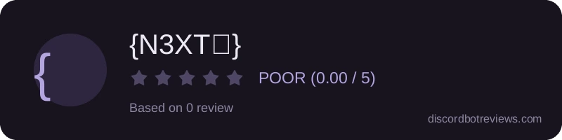 Rating widget preview for {N3XT👺}