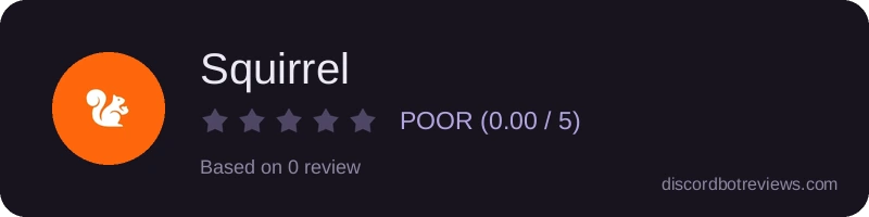 Rating widget preview for Squirrel