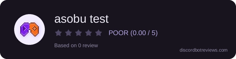 Rating widget preview for asobu test