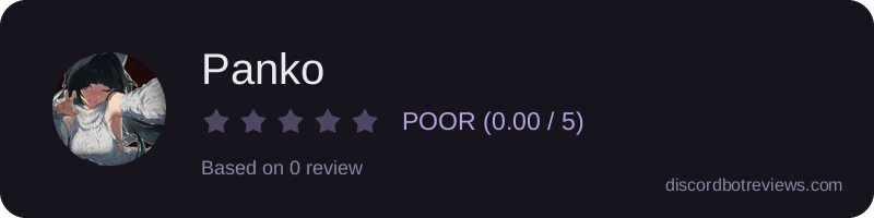 Rating widget preview for Panko