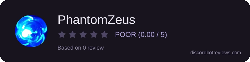 Rating widget preview for PhantomZeus