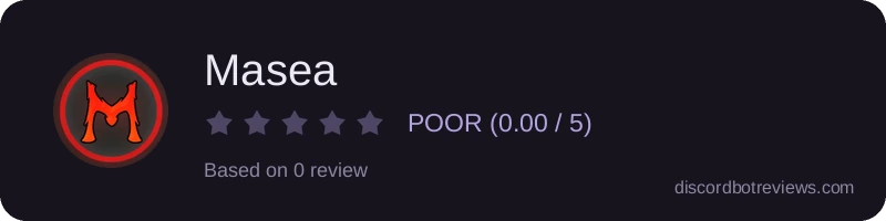 Rating banner for Masea