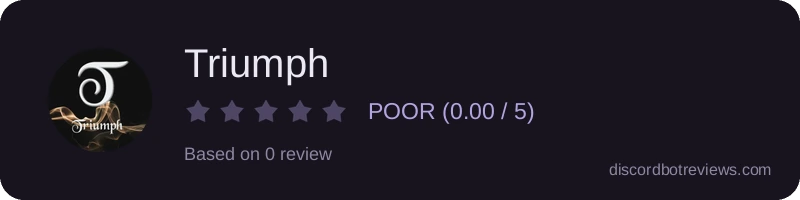 Rating widget preview for Triumph
