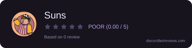 Rating widget preview for Suns