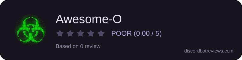 Rating widget preview for Awesome-O 