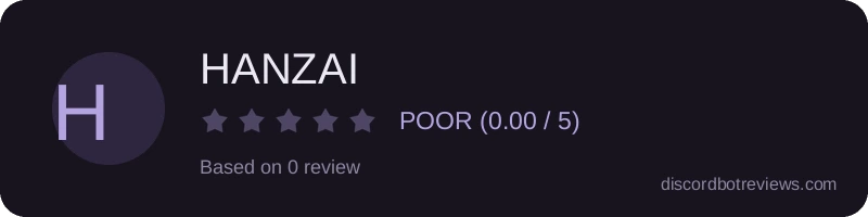 Rating widget preview for HANZAI