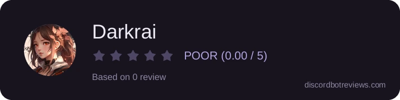 Rating widget preview for Darkrai