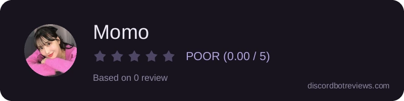 Rating widget preview for Momo