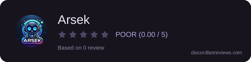 Rating widget preview for Arsek