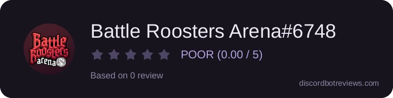 Rating widget preview for Battle Roosters Arena#6748
