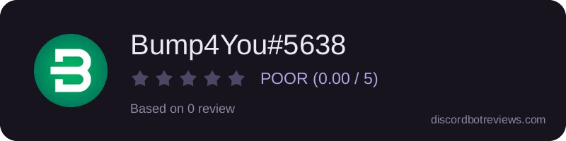 Rating widget preview for Bump4You#5638