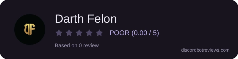 Rating widget preview for Darth Felon