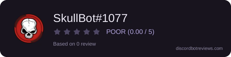 Rating widget preview for SkullBot#1077