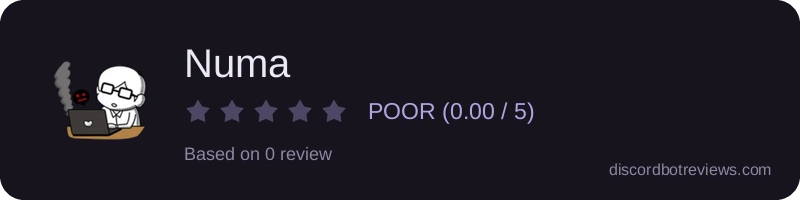 Rating banner for Numa
