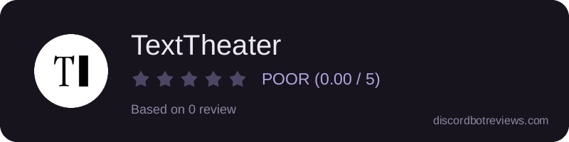 Rating widget preview for TextTheater