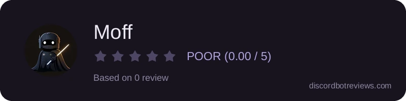 Rating widget preview for Moff