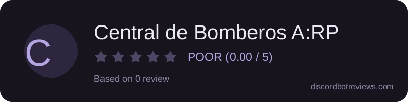 Rating widget preview for Central de Bomberos A:RP