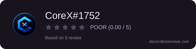 Rating widget preview for CoreX#1752